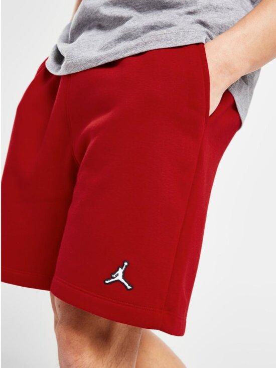 Jordan Essentials Mens 7" Fleece Shorts Training Gym Basketball Red XL - Picture 4 of 9